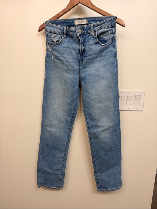 Hidden Jeans Denim - Hidden Jeans Light Blue Straight-Leg Crop Jeans - Women
